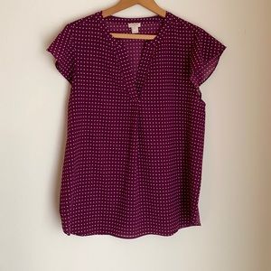 J. Crew Purple Blouse